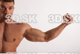 Arm muscles anatomy reference of bodybuilder Harold 0019